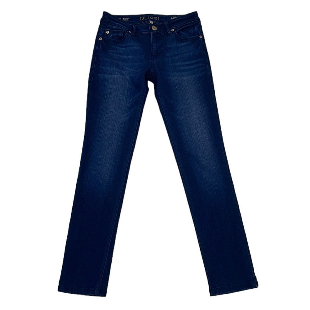 DL1961 Angel Mid-Rise Skinny Ankle Jeans Berlin Dark Wash Blue Denim Size 25